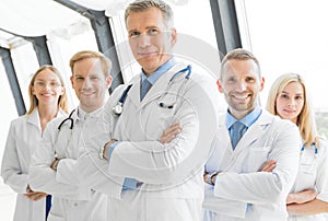 Successful team of medical doctors