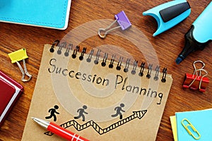 Succession Planning is shown on the business photo using the text photo