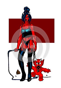 Succubus and little friend