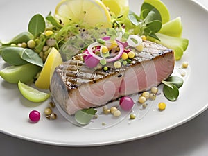 Succulent Raw Tuna with a Citrus Twist and Freshly Ground Spices.