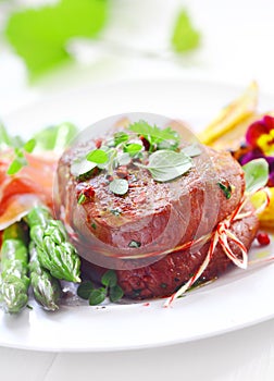 Succulent tender fillet steak