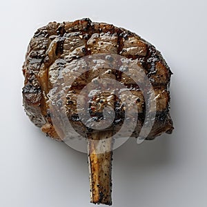 A succulent tomahawk steak similar to the ax cut used by North American indigenous people in the past.