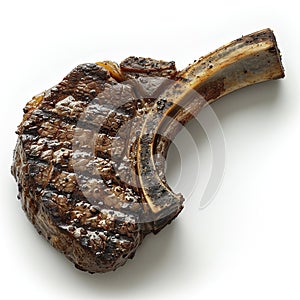 A succulent tomahawk steak similar to the ax cut used by North American indigenous people in the past.