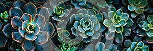 succulents background Many beautiful succulents freshness garden