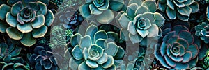 succulents background Many beautiful succulents freshness garden