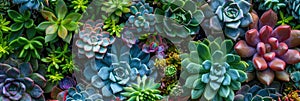 succulents background Many beautiful succulents freshness garden