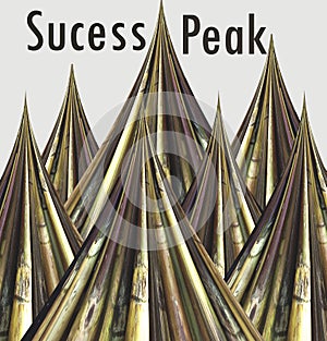 Sucess peak graphic design work