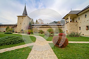 Sucevita Monastery Courtyard