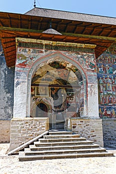 Sucevita Monastery, one of the famous painted monasteries in Romania, Romania