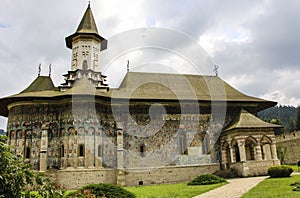 Sucevita orthodox painted church monastery, Moldavia, Bucovina,