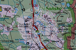 Suchdol nad Luznici, Czechia, on a road m