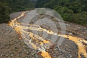 Sucio River in province Heredia on Costa Rica photo