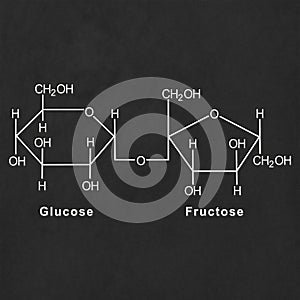 Sucrose Structural chemical formula