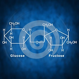 Sucrose Structural chemical formula