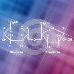 Sucrose Structural chemical formula