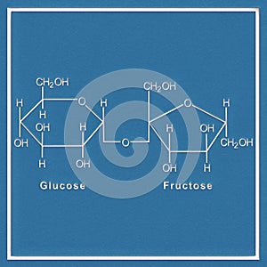 Sucrose Structural chemical formula