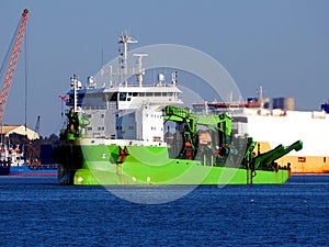 Suction Dredger Operations Underway