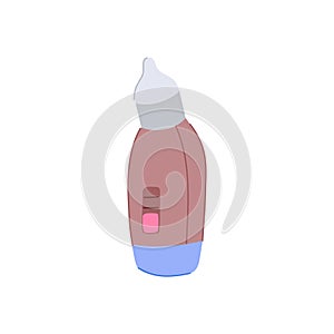 suction nasal aspirator cartoon vector illustration
