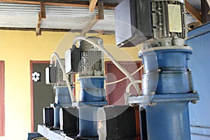 Suction water pump installation