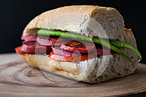 Sucuk Ekmek / Sausage in Bread Sandwich