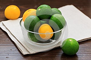 Sudachi; green small citrus