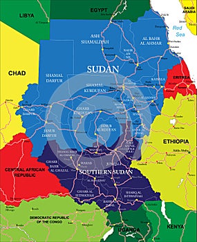 Sudan map