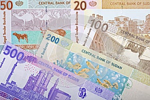 Sudanese money a business background photo