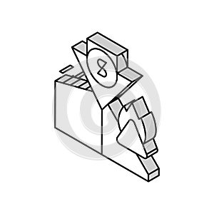 sudden change market trends financial crisis isometric icon vector illustration