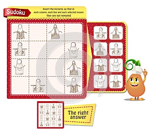 Sudoku adults kitchen aprons iq