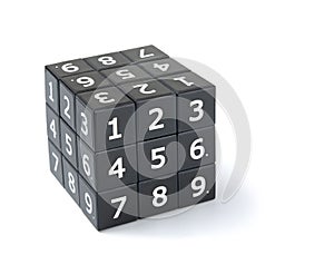 Sudoku cube puzzle