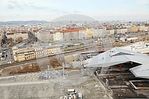 Sudtiroler Platz near construction of station