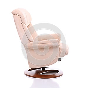 Suede fabric recliner chair