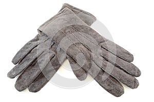 Suede gloves