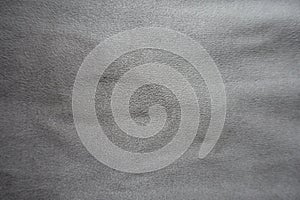 Sueded grey cotton and polyester fabric from above
