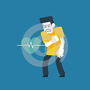 He suffered from a heart attack