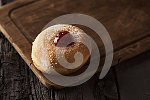 Sufganiyah, Jewish donut eaten on Hanukkah
