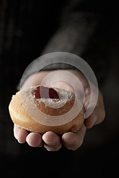 Sufganiyah, Jewish donut eaten on Hanukkah