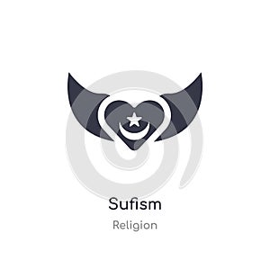sufism icon. isolated sufism icon vector illustration from religion collection. editable sing symbol can be use for web site and