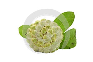 Sugar apple on white background