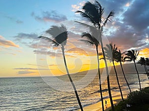 Sugar Beach sunset walker on Maui
