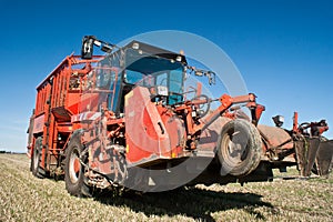Sugar beet harvester