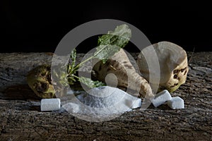 Sugar beet and white sugar