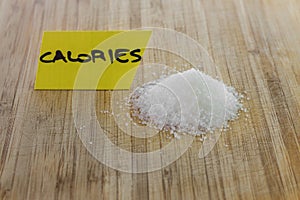 Sugar, calories concept