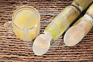 Sugar cane and juice