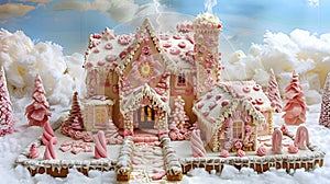 Sugar-Coated Gingerbread House: Festive Confectionery Dreamland for All Ages