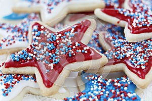 Sugar cookies for 4th of July