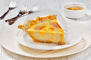 sugar cream pie, hoosier pie, custard cream pie