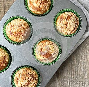 sugar-crust cupcakes on a wooden table
