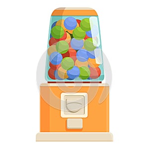Sugar distributor bubble icon cartoon vector. Vending machine