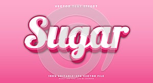 Sugar Editable Text effect Template